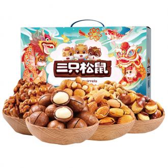 三只松鼠坚果零食新年礼福悦款