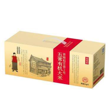 裕道府五常有机稻花香大米5kg礼盒（匠心金盒）