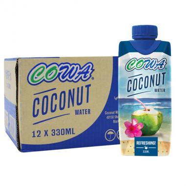 马来西亚进口COWA椰子水330ml*12