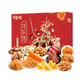 百草味 花似锦礼盒 （1755g）