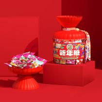 徐福记新年糖桶装420g